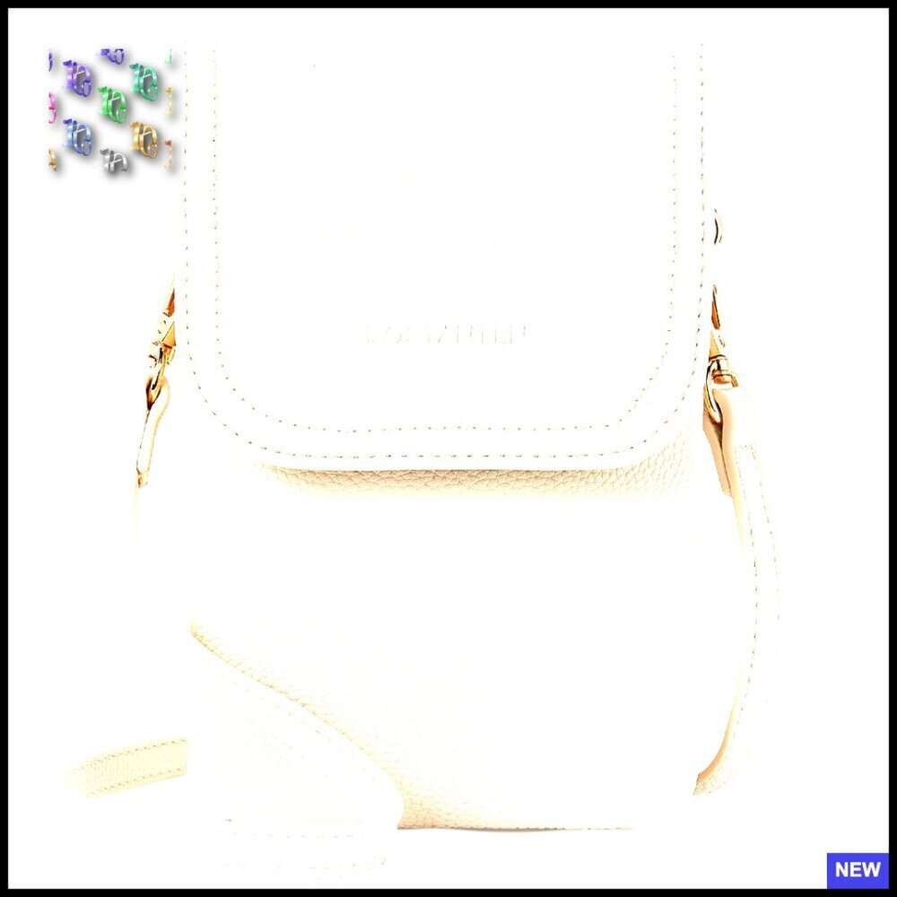 Vegan Leather Small Crossbody Bag Designer Phone Purse Adjustable Strap Minimal